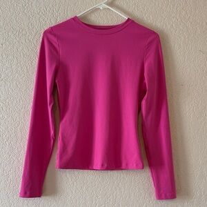 Elegant Fuchsia Long Sleeve Top